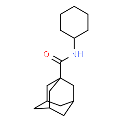 ChemSpider 2D Image | N-Cyclohexyl-1-adamantanecarboxamide | C17H27NO