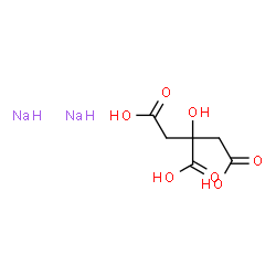 ChemSpider 2D Image | Sodium - 2-hydroxy-1,2,3-propanetricarboxylic acid (2:1) | C6H8Na2O7