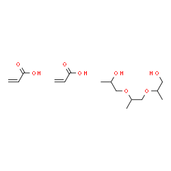 ChemSpider 2D Image | Acrylic acid - 2-[2-(2-hydroxypropoxy)propoxy]-1-propanol (2:1) | C15H28O8