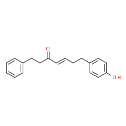 ChemSpider 2D Image | (4E)-7-(4-Hydroxyphenyl)-1-phenyl-4-hepten-3-one | C19H20O2
