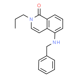 ChemSpider 2D Image | 5-(Benzylamino)-2-propyl-1(2H)-isoquinolinone | C19H20N2O