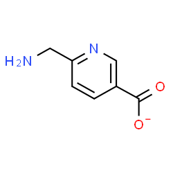 ChemSpider 2D Image | 6-(Aminomethyl)nicotinate | C7H7N2O2