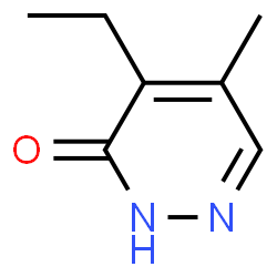 ChemSpider 2D Image | 4-Ethyl-5-methyl-3(2H)-pyridazinone | C7H10N2O