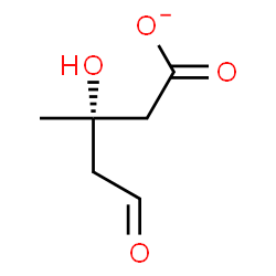ChemSpider 2D Image | (3S)-3-Hydroxy-3-methyl-5-oxopentanoate | C6H9O4