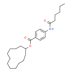 ChemSpider 2D Image | Cyclododecyl 4-(hexanoylamino)benzoate | C25H39NO3