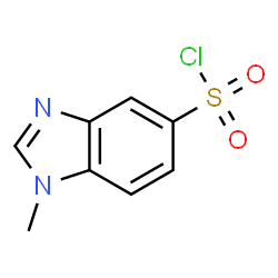 ChemSpider 2D Image | 1-Methyl-1H-benzimidazole-5-sulfonyl chloride | C8H7ClN2O2S