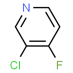 ChemSpider 2D Image | 3-Chloro-4-fluoropyridine | C5H3ClFN