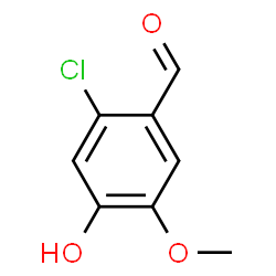 ChemSpider 2D Image | 2-Chloro-4-hydroxy-5-methoxybenzaldehyde | C8H7ClO3