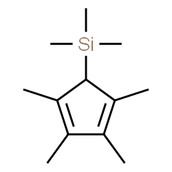 ChemSpider 2D Image | Trimethyl(2,3,4,5-tetramethyl-2,4-cyclopentadien-1-yl)silane | C12H22Si