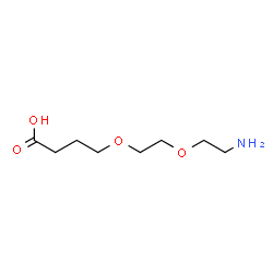 ChemSpider 2D Image | 4-[2-(2-Aminoethoxy)ethoxy]butanoic acid | C8H17NO4