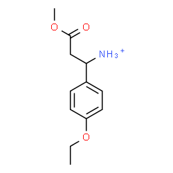 ChemSpider 2D Image | 1-(4-Ethoxyphenyl)-3-methoxy-3-oxo-1-propanaminium | C12H18NO3