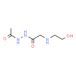 ChemSpider 2D Image | N'-Acetyl-2-[(2-hydroxyethyl)amino]acetohydrazide (non-preferred name) | C6H13N3O3