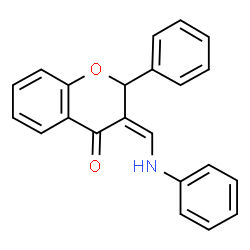 ChemSpider 2D Image | (3Z)-3-(Anilinomethylene)-2-phenyl-2,3-dihydro-4H-chromen-4-one | C22H17NO2