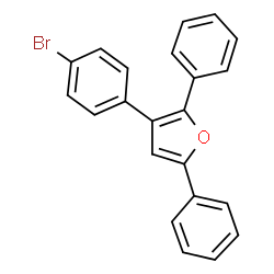 ChemSpider 2D Image | 3-(4-Bromophenyl)-2,5-diphenylfuran | C22H15BrO