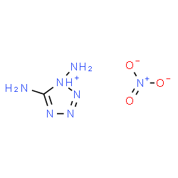 ChemSpider 2D Image | 1,5-Diamino-1H-tetrazol-1-ium nitrate | CH5N7O3