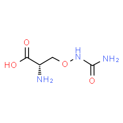 ChemSpider 2D Image | O-ureido-l-serine | C4H9N3O4