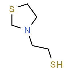 ChemSpider 2D Image | 2-(1,3-Thiazolidin-3-yl)ethanethiol | C5H11NS2