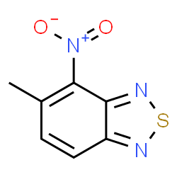ChemSpider 2D Image | 5-Methyl-4-nitro-2,1,3-benzothiadiazole | C7H5N3O2S