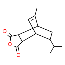 ChemSpider 2D Image | 10-Isopropyl-8-methyl-4-oxatricyclo[5.2.2.0~2,6~]undec-8-ene-3,5-dione | C14H18O3