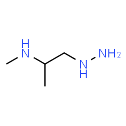 ChemSpider 2D Image | 1-Hydrazino-N-methyl-2-propanamine | C4H13N3