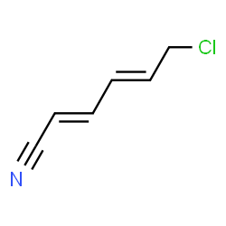 ChemSpider 2D Image | (2E,4E)-6-Chloro-2,4-hexadienenitrile | C6H6ClN