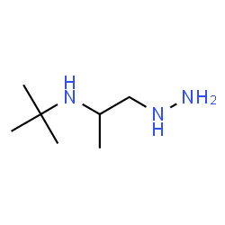 ChemSpider 2D Image | 1-Hydrazino-N-(2-methyl-2-propanyl)-2-propanamine | C7H19N3