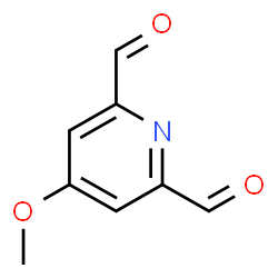 ChemSpider 2D Image | 4-Methoxy-2,6-pyridinedicarbaldehyde | C8H7NO3