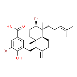ChemSpider 2D Image | callophycoic acid H | C27H36Br2O3