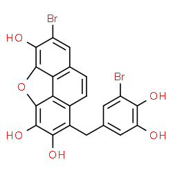 ChemSpider 2D Image | urceolatin | C21H12Br2O6