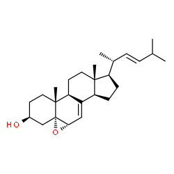 ChemSpider 2D Image | 5a,6a-epoxy-26,27-dinorergosta-7,22-enol | C26H40O2