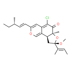 ChemSpider 2D Image | chaetomugilin L | C23H29ClO4