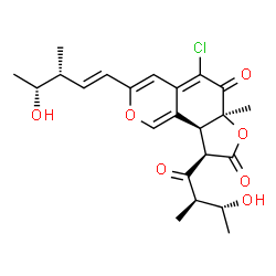 ChemSpider 2D Image | chaetomugilin M | C23H27ClO7