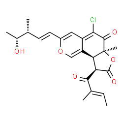 ChemSpider 2D Image | chaetomugilin N | C23H25ClO6