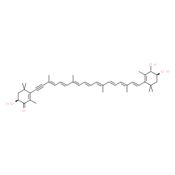 ChemSpider 2D Image | 4-keto-4'-hydroxydiatoxanthin | C40H52O4