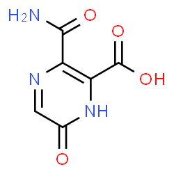 ChemSpider 2D Image | 3-Carbamoyl-6-hydroxy-2-pyrazinecarboxylic acid | C6H5N3O4