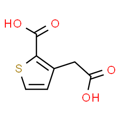 ChemSpider 2D Image | 3-(Carboxymethyl)-2-thiophenecarboxylic acid | C7H6O4S