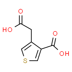 ChemSpider 2D Image | 4-(Carboxymethyl)-3-thiophenecarboxylic acid | C7H6O4S