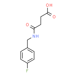 ChemSpider 2D Image | 4-[(4-Fluorobenzyl)amino]-4-oxobutanoic acid | C11H12FNO3