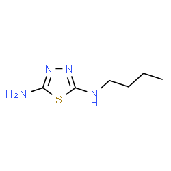 ChemSpider 2D Image | N-Butyl-1,3,4-thiadiazole-2,5-diamine | C6H12N4S