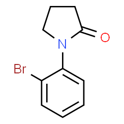ChemSpider 2D Image | 1-(2-Bromophenyl)-2-pyrrolidinone | C10H10BrNO