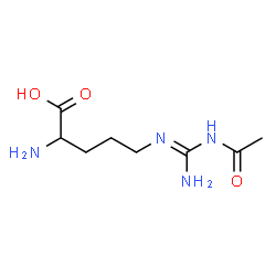 ChemSpider 2D Image | N~5~-(N-Acetylcarbamimidoyl)ornithine | C8H16N4O3