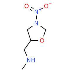 ChemSpider 2D Image | N-Methyl-1-(3-nitro-1,3-oxazolidin-5-yl)methanamine | C5H11N3O3