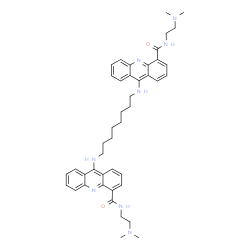 ChemSpider 2D Image | BIS-(9-OCTYLAMINO(2-DIMETHYLAMINOETHYL)ACRIDINE-4-CARBOXAMIDE | C44H54N8O2
