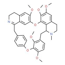 ChemSpider 2D Image | 6,6',7,10,12-Pentamethoxy-2-methyl-1',2'-didehydroberbaman | C38H40N2O7