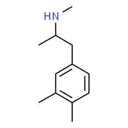 ChemSpider 2D Image | 1-(3,4-Dimethylphenyl)-N-methyl-2-propanamine | C12H19N
