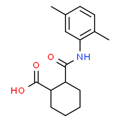 ChemSpider 2D Image | 2-[(2,5-Dimethylphenyl)carbamoyl]cyclohexanecarboxylic acid | C16H21NO3