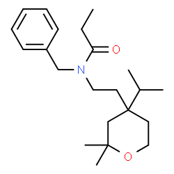 ChemSpider 2D Image | N-Benzyl-N-[2-(4-isopropyl-2,2-dimethyltetrahydro-2H-pyran-4-yl)ethyl]propanamide | C22H35NO2