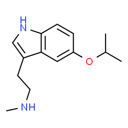 ChemSpider 2D Image | 2-(5-Isopropoxy-1H-indol-3-yl)-N-methylethanamine | C14H20N2O