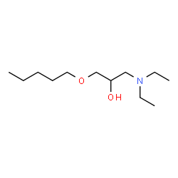 ChemSpider 2D Image | 1-(Diethylamino)-3-(pentyloxy)-2-propanol | C12H27NO2