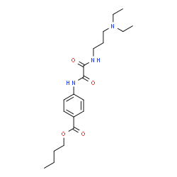 ChemSpider 2D Image | Butyl 4-{[{[3-(diethylamino)propyl]amino}(oxo)acetyl]amino}benzoate | C20H31N3O4